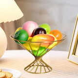Maxbell Fruit Basket for Kitchen Modern Home Decor Basket for Container Snack Holder Copper