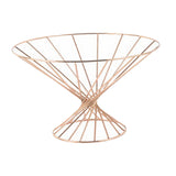 Maxbell Fruit Basket for Kitchen Modern Home Decor Basket for Container Snack Holder Gold