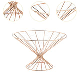 Maxbell Fruit Basket for Kitchen Modern Home Decor Basket for Container Snack Holder Gold