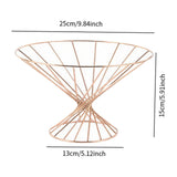 Maxbell Fruit Basket for Kitchen Modern Home Decor Basket for Container Snack Holder Gold