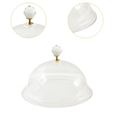 Maxbell Acrylic Food Cover Lightweight Round Insulated Lid for Cooking Party Kitchen 26cmx26cmx15cm
