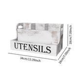 Maxbell Wooden Utensil Holder Kitchen Decor Utensil Organizer for Jars Spoon Cutlery