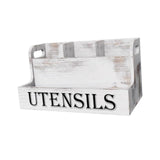Maxbell Wooden Utensil Holder Kitchen Decor Utensil Organizer for Jars Spoon Cutlery