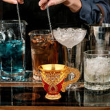 Maxbell Vintage Medieval Goblet Zinc Alloy Wine Glass for Parties Gatherings Dinners