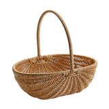 Maxbell Handmade Storage Basket Decorative Fruit Basket Large Capacity Picnic Hamper