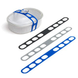 Maxbell Lid Latch for Crock Band Silicone Lid Latch Strap for Casserole Dish Pan Gray