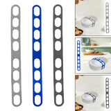 Maxbell Lid Latch for Crock Band Silicone Lid Latch Strap for Casserole Dish Pan Gray