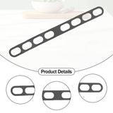 Maxbell Lid Latch for Crock Band Silicone Lid Latch Strap for Casserole Dish Pan Black