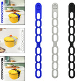 Maxbell Latch Strap Box Fixer Reliable Silicone Tie for Lunch Box Barbeque Pots Blue