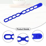 Maxbell Latch Strap Box Fixer Reliable Silicone Tie for Lunch Box Barbeque Pots Blue