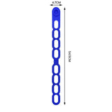 Maxbell Latch Strap Box Fixer Reliable Silicone Tie for Lunch Box Barbeque Pots Blue