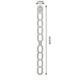 Maxbell Latch Strap Box Fixer Reliable Silicone Tie for Lunch Box Barbeque Pots Gray
