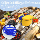 Maxbell Latch Strap Box Fixer Reliable Silicone Tie for Lunch Box Barbeque Pots Black