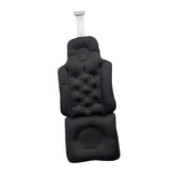 Maxbell Full Body Bath Pillow Polyester Back Support Waterproof Sturdy Shower Pillow Black