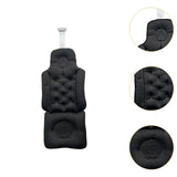 Maxbell Full Body Bath Pillow Polyester Back Support Waterproof Sturdy Shower Pillow Black