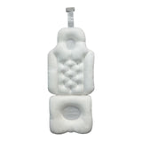 Maxbell Full Body Bath Pillow Polyester Back Support Waterproof Sturdy Shower Pillow White