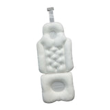 Maxbell Full Body Bath Pillow Polyester Back Support Waterproof Sturdy Shower Pillow White