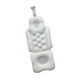 Maxbell Full Body Bath Pillow Polyester Back Support Waterproof Sturdy Shower Pillow White