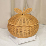 Maxbell Storage Basket with Lid Food Storage Bin for Desk Bedroom Kitchen Countertop
