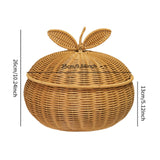 Maxbell Storage Basket with Lid Food Storage Bin for Desk Bedroom Kitchen Countertop