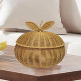 Maxbell Storage Basket with Lid Food Storage Bin for Desk Bedroom Kitchen Countertop