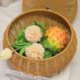 Maxbell Storage Basket with Lid Food Storage Bin for Desk Bedroom Kitchen Countertop