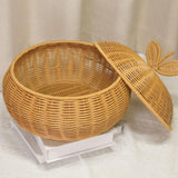 Maxbell Storage Basket with Lid Food Storage Bin for Desk Bedroom Kitchen Countertop