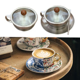 Maxbell Stainless Steel Coffee Cup with Lid Set Lightweight 300ml Picnic Restaurants With Lid