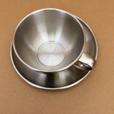 Maxbell Stainless Steel Coffee Cup with Lid Set Lightweight 300ml Picnic Restaurants Full Set