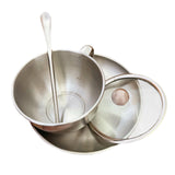 Maxbell Stainless Steel Coffee Cup with Lid Set Lightweight 300ml Picnic Restaurants Full Set