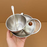 Maxbell Stainless Steel Coffee Cup with Lid Set Lightweight 300ml Picnic Restaurants Full Set