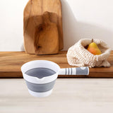 Maxbell Folding Water Ladle Dipper Scoop Cup for Garden Bathroom Camping Light Gray