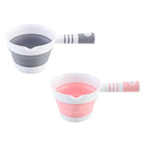 Maxbell Folding Water Ladle Dipper Scoop Cup for Garden Bathroom Camping Light Gray