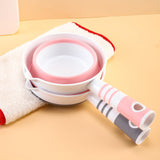 Maxbell Folding Water Ladle Dipper Scoop Cup for Garden Bathroom Camping Pink