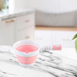 Maxbell Folding Water Ladle Dipper Scoop Cup for Garden Bathroom Camping Pink