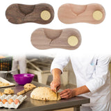Maxbell Knife Handle Replacement Wooden for Bagels Slicing Homemade Bread Sandwiches Black Walnut