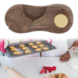 Maxbell Knife Handle Replacement Wooden for Bagels Slicing Homemade Bread Sandwiches Black Walnut