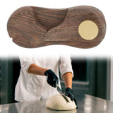 Maxbell Knife Handle Replacement Wooden for Bagels Slicing Homemade Bread Sandwiches Black Walnut