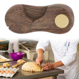 Maxbell Knife Handle Replacement Wooden for Bagels Slicing Homemade Bread Sandwiches Black Walnut