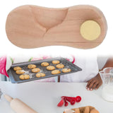 Maxbell Knife Handle Replacement Wooden for Bagels Slicing Homemade Bread Sandwiches Beech
