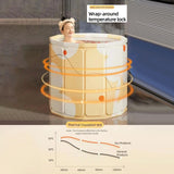 Maxbell Foldable Bathtub Lightweight Multipurpose Bathroom Accessory PVC Soaking Tub