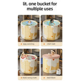 Maxbell Foldable Bathtub Lightweight Multipurpose Bathroom Accessory PVC Soaking Tub