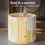 Maxbell Foldable Bathtub Lightweight Multipurpose Bathroom Accessory PVC Soaking Tub