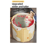 Maxbell Foldable Bathtub Lightweight Multipurpose Bathroom Accessory PVC Soaking Tub