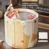 Maxbell Foldable Bathtub Lightweight Multipurpose Bathroom Accessory PVC Soaking Tub