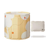 Maxbell Foldable Bathtub with Cushion and Drain Lightweight SPA Bath for Kids Adults yellow