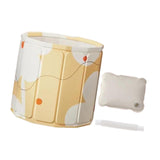 Maxbell Foldable Bathtub with Cushion and Drain Lightweight SPA Bath for Kids Adults yellow