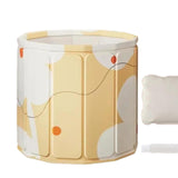 Maxbell Foldable Bathtub with Cushion and Drain Lightweight SPA Bath for Kids Adults yellow