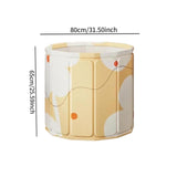 Maxbell Foldable Bathtub with Cushion and Drain Lightweight SPA Bath for Kids Adults yellow