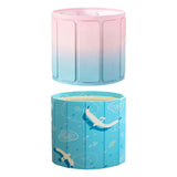 Maxbell Foldable Bathtub PVC Space Saving Storage for Camping Home Portable Bath Tub pink blue